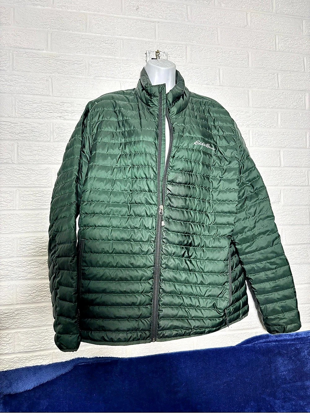 Eddie Bauer Microlight Down Jacket Men's Green Size Large